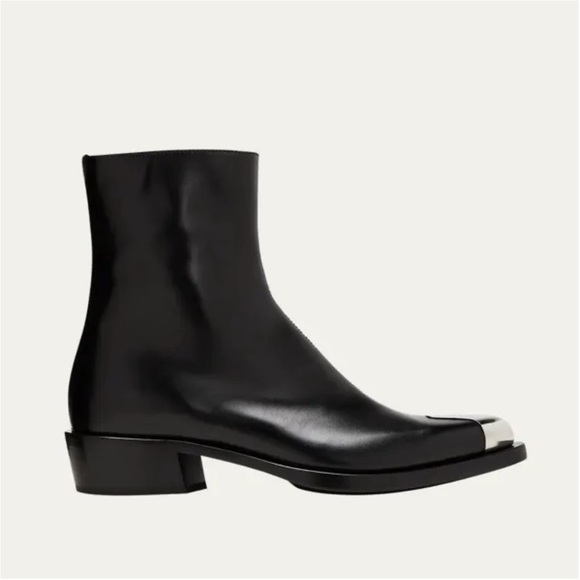 NWOB size 43
Alexander McQueen Metallic Toe Ankle Boots - Picture 9 of 11